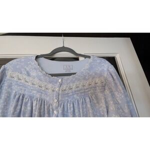 E.W Eileen West Cottagecore Romantic Night dress gown L 14-16 granny floral vtg